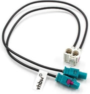 VHBW 2x Fakra Z (m) - 2x Fakra B (v) adapter - 0