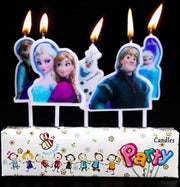 ProductGoods - 5 Verjaardagskaarsjes Frozen | Frozen | Verjaardag | Traktatie | Taart Decoratie | Kinderen | Vuurwerk taartversiering