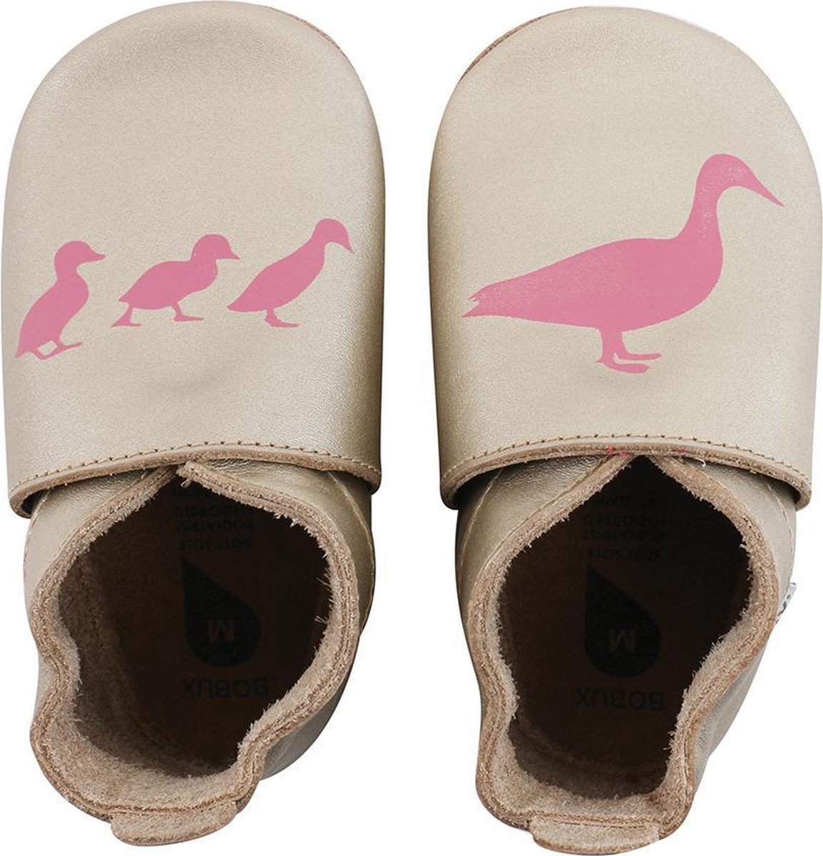 Bobux babyslofjes gold duck print - maat 32