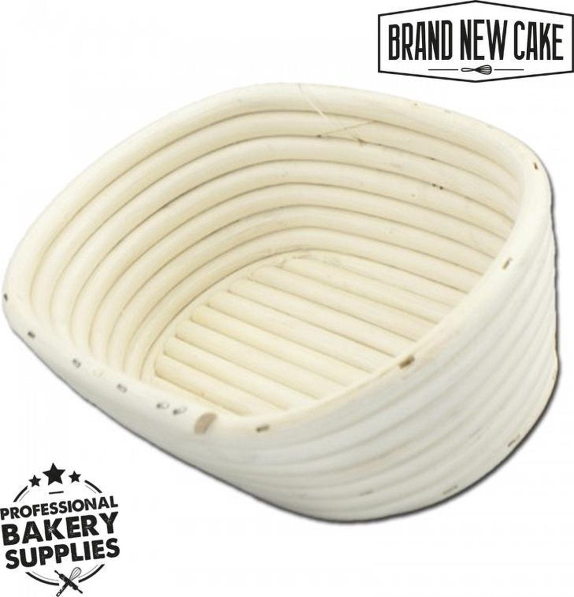 BrandNewCake Rijsmandje Riet Ovaal 22x15cm (400 tot 600 gram deeg) - Banneton voor Deeg Rijzen en Brood Bakken