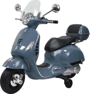 Elektrische Kinderscooter Vespa Grijs 12V met Windscherm