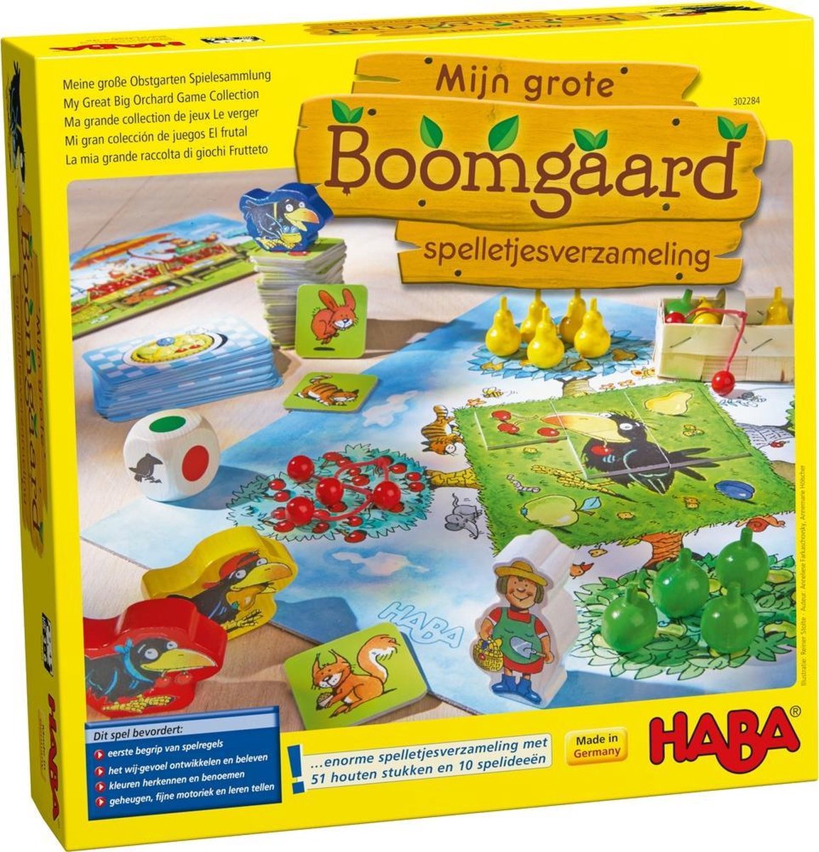 Spel - Mijn grote boomgaard - spelletjesverzameling - 3+