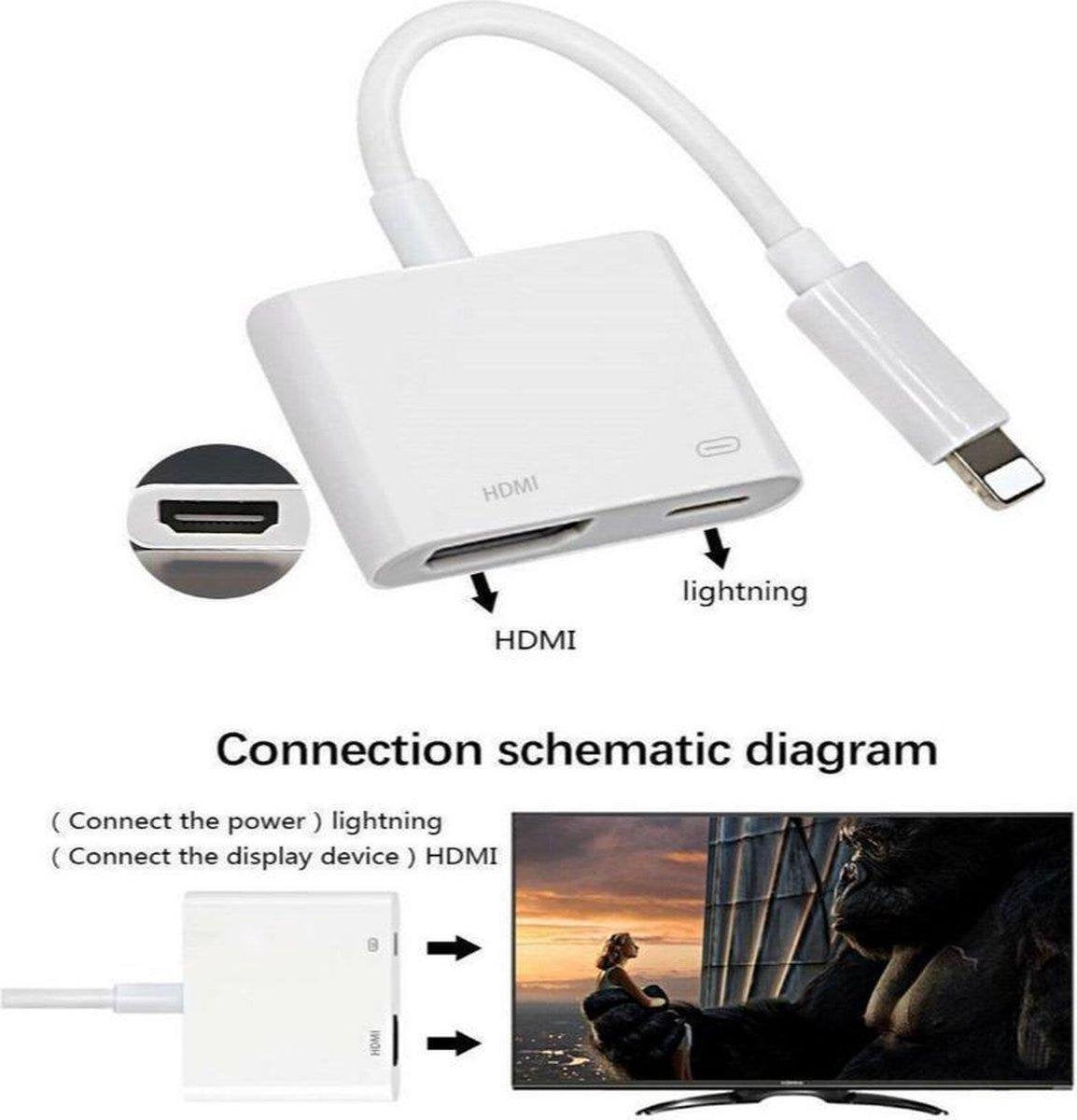 Sounix HDMI omvormer | Apple | Adapter | Apple naar HDMI