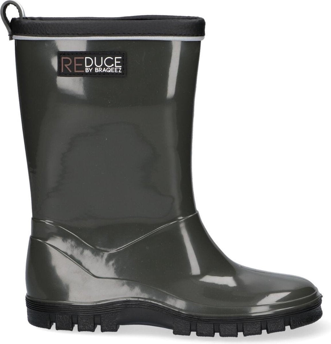 Braqeez 120960-569 Jongens Regenlaarzen - Groen - PVC - Geen Sluiting - Duurzaam/Recyclebaar