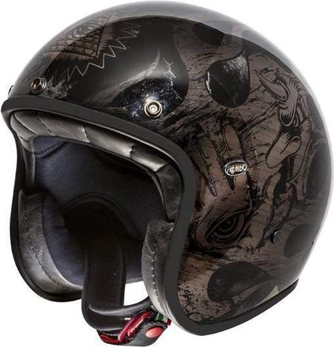 Premier Le Petit BD black chromed jethelm | maat XL