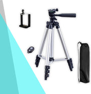 Telefoon Statief Houder met Waterpas en Opbergtas - Smartphone Tripod - 6 Standen instelbaar
