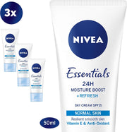 NIVEA Essentials Hydraterende Dagcrème - SPF 15 - 3 x 50ml