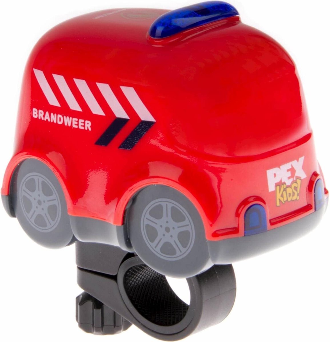 Fietsbel met sirene en zwaailichten PexKids "brandweerauto Perry"
