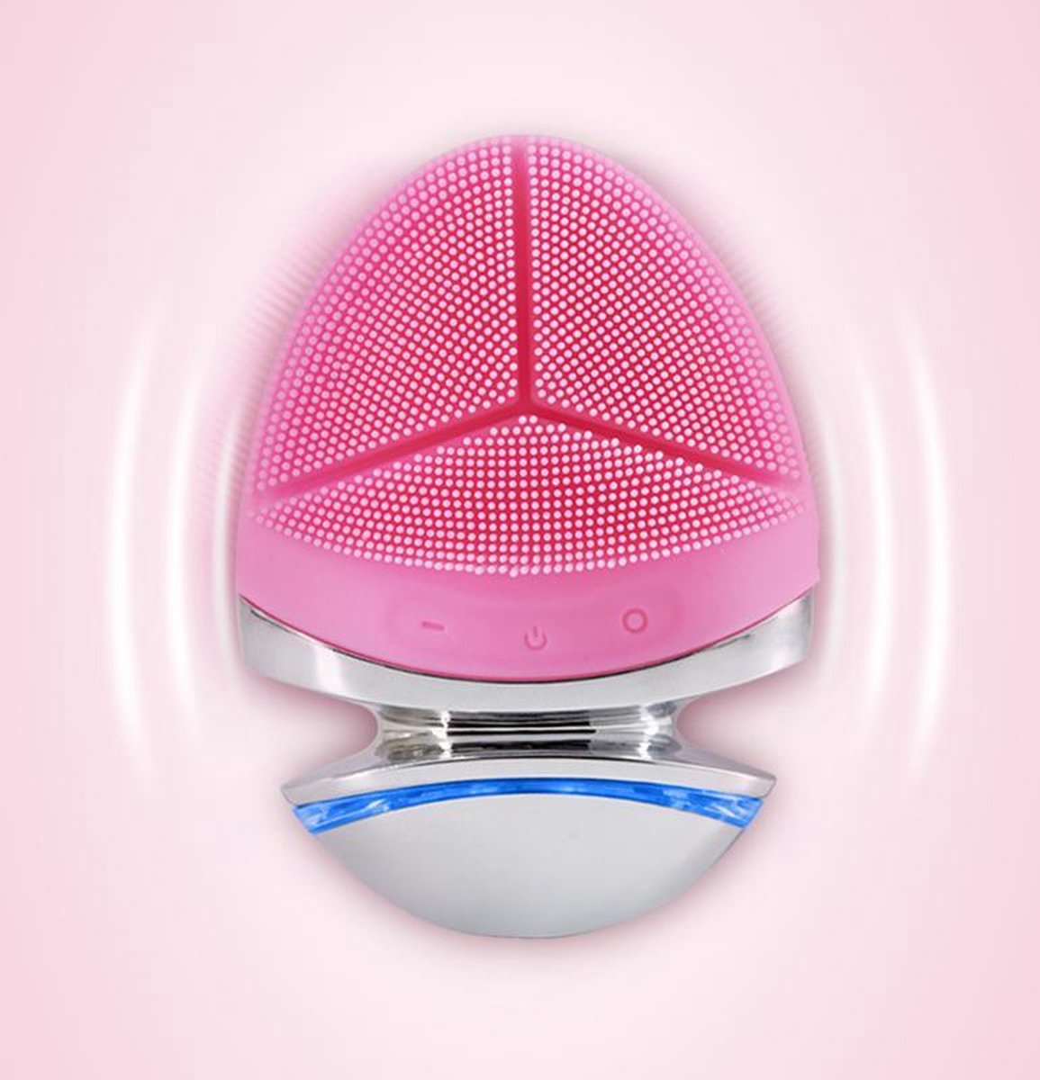 Elektrische Gezichtsborstel - Gezichtsreinigingsborstel - Verwarmend en Vibrerend - Anti Acne - Anti Wallen - Portable Gezichtsborstel