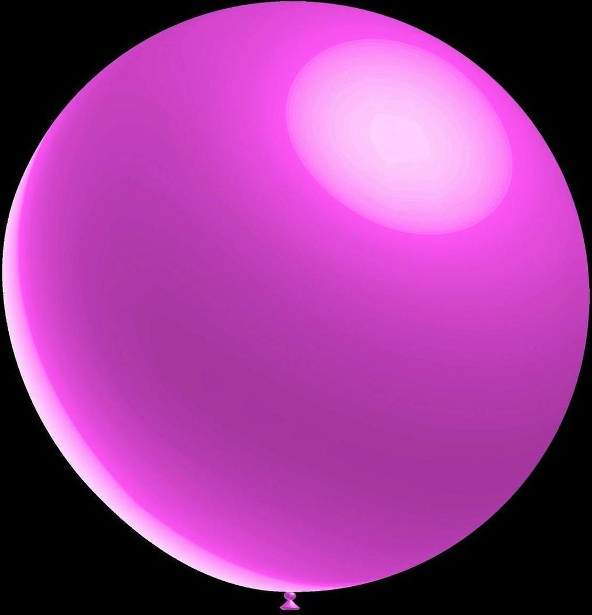 100 stuks - Decoratie ballon metallic roze 28 cm professionele kwaliteit
