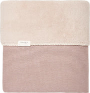 Koeka Wiegdeken teddy Cairo - plum 75x100cm