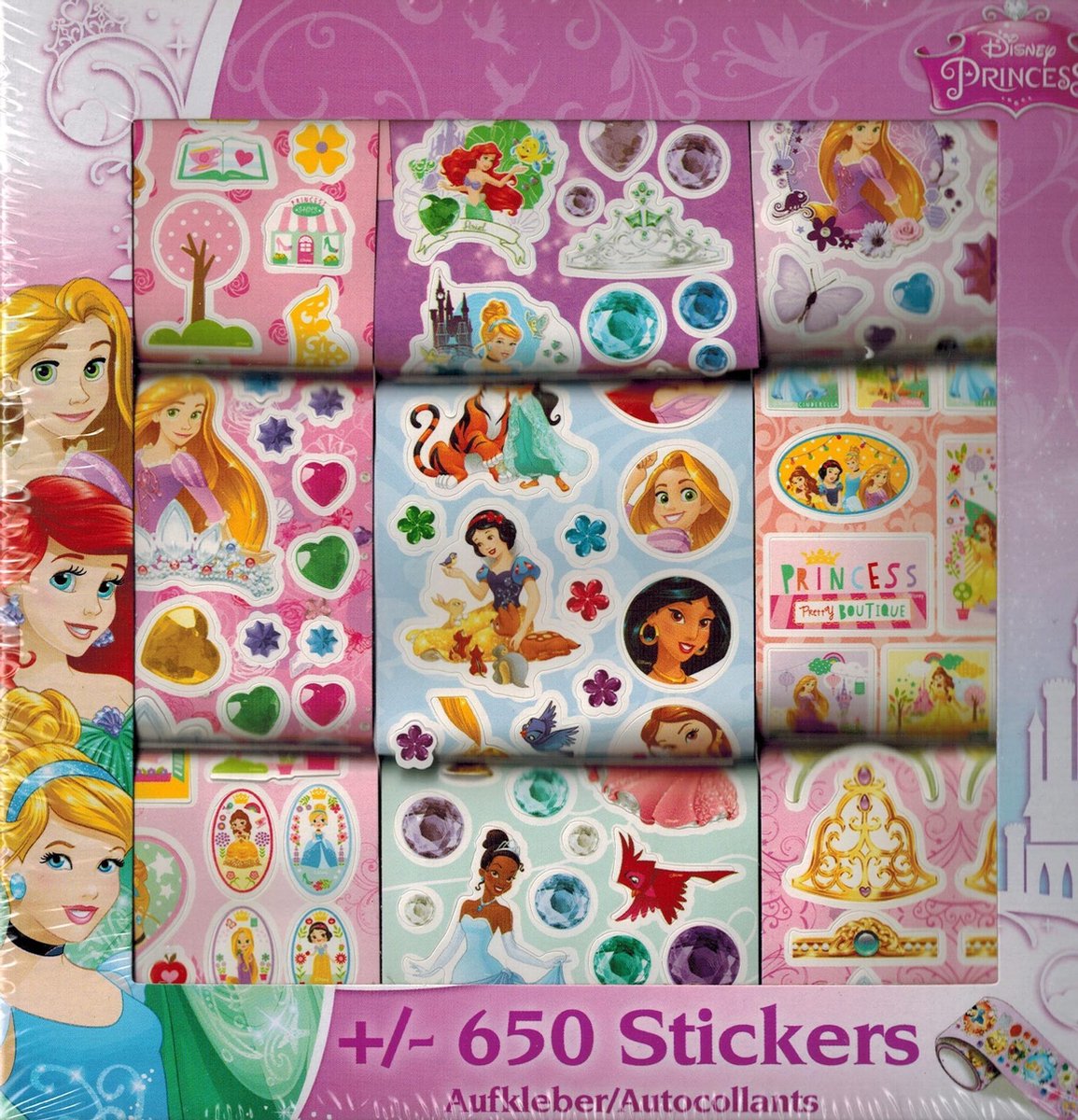 Sticker Geschenkdoos Prinses 650-delig