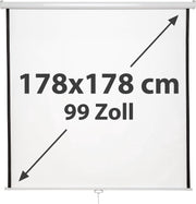 TecTake -  beamerscherm 99 inch - oprolbaar - 402082