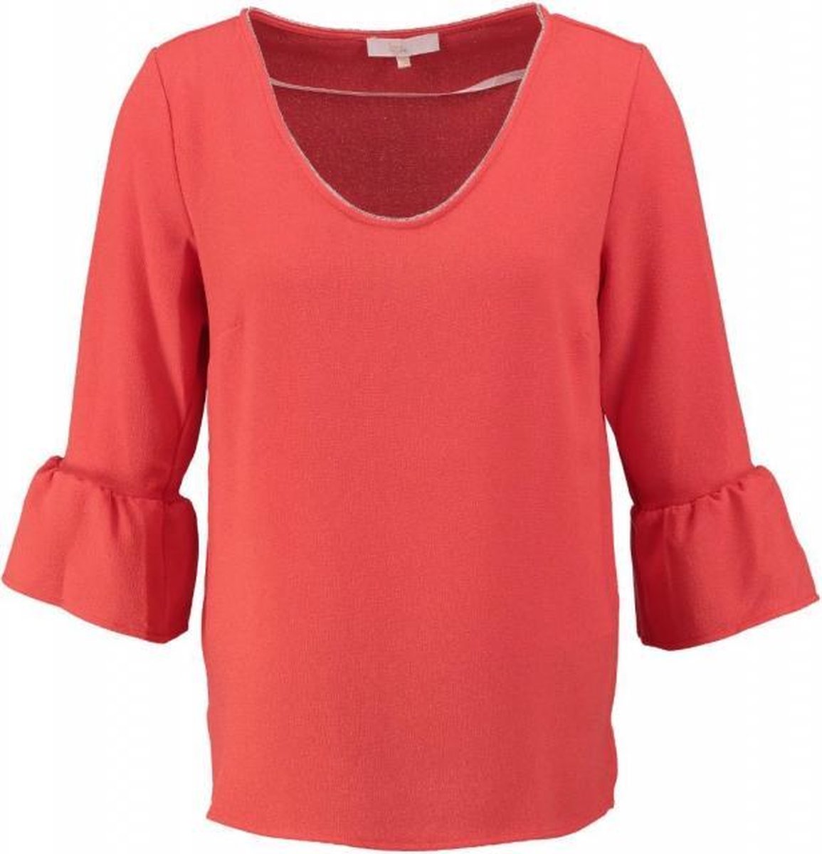 Signe nature structure tuniek blouse 3/4 mouw van stevig polyester stretch - Maat 42