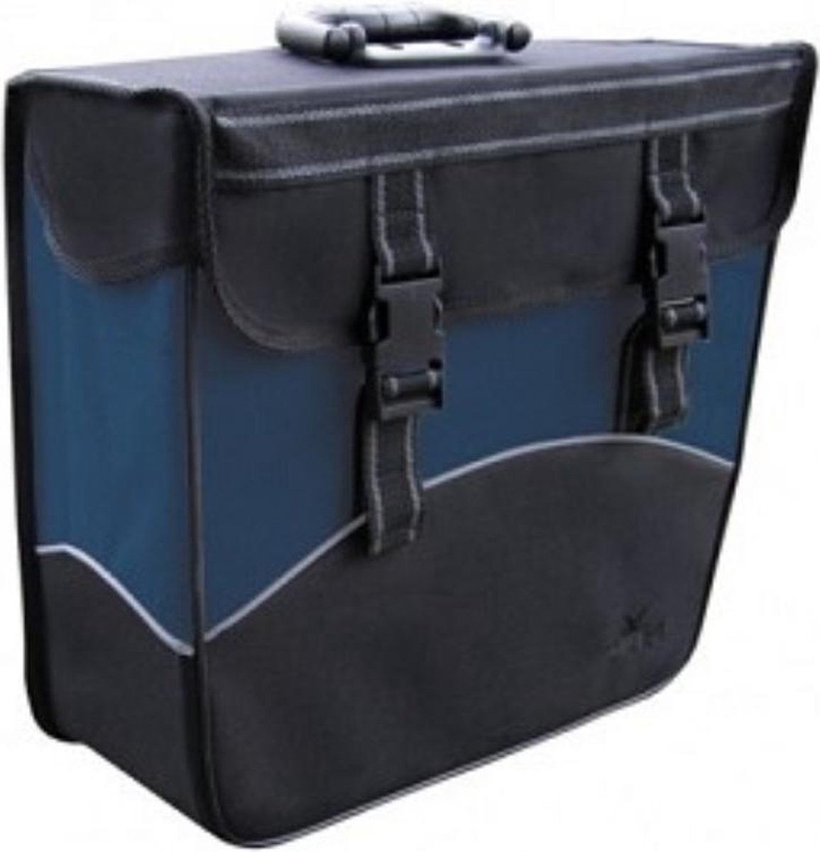 enkele tas zwart/blauw