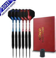 Nince Premium Dartpijlen van Hoge Kwaliteit Steeltip - Set van 6 - Dartpijltjes 24 Gram - Origineel cadeau