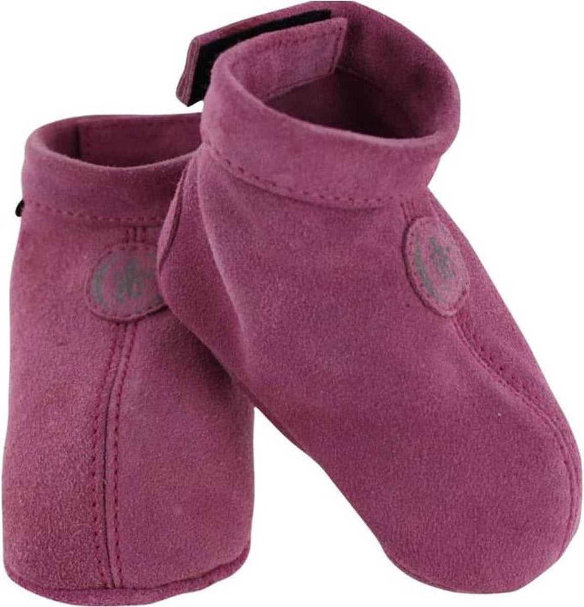 babyslofjes suède fuchsia Maat: 18 (12 cm)