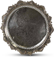 Marokkaanse Dienblad Zilver Ø 47 x 5cm Vintage