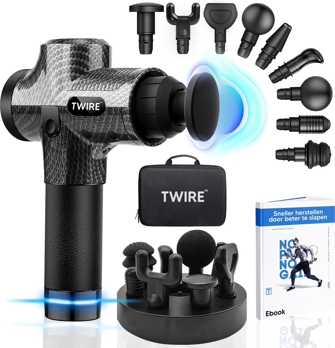 Massage Gun Twire Elite - Massage Apparaat - Carbon