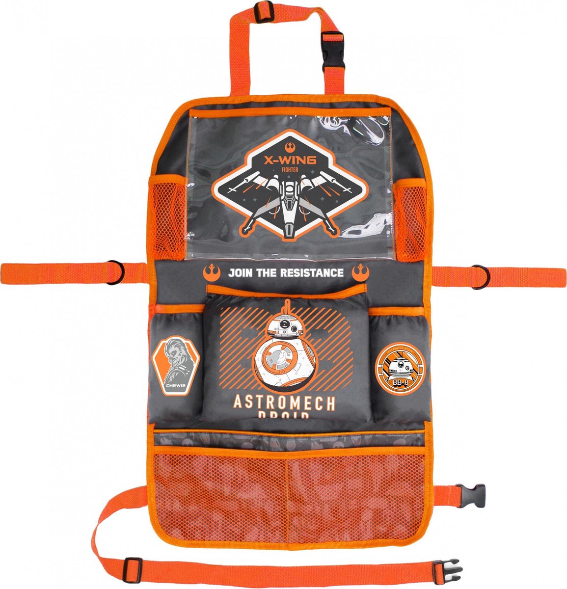 Disney Autostoel Organizer Star Wars Bb8 58 X 35 Cm Grijs/oranje