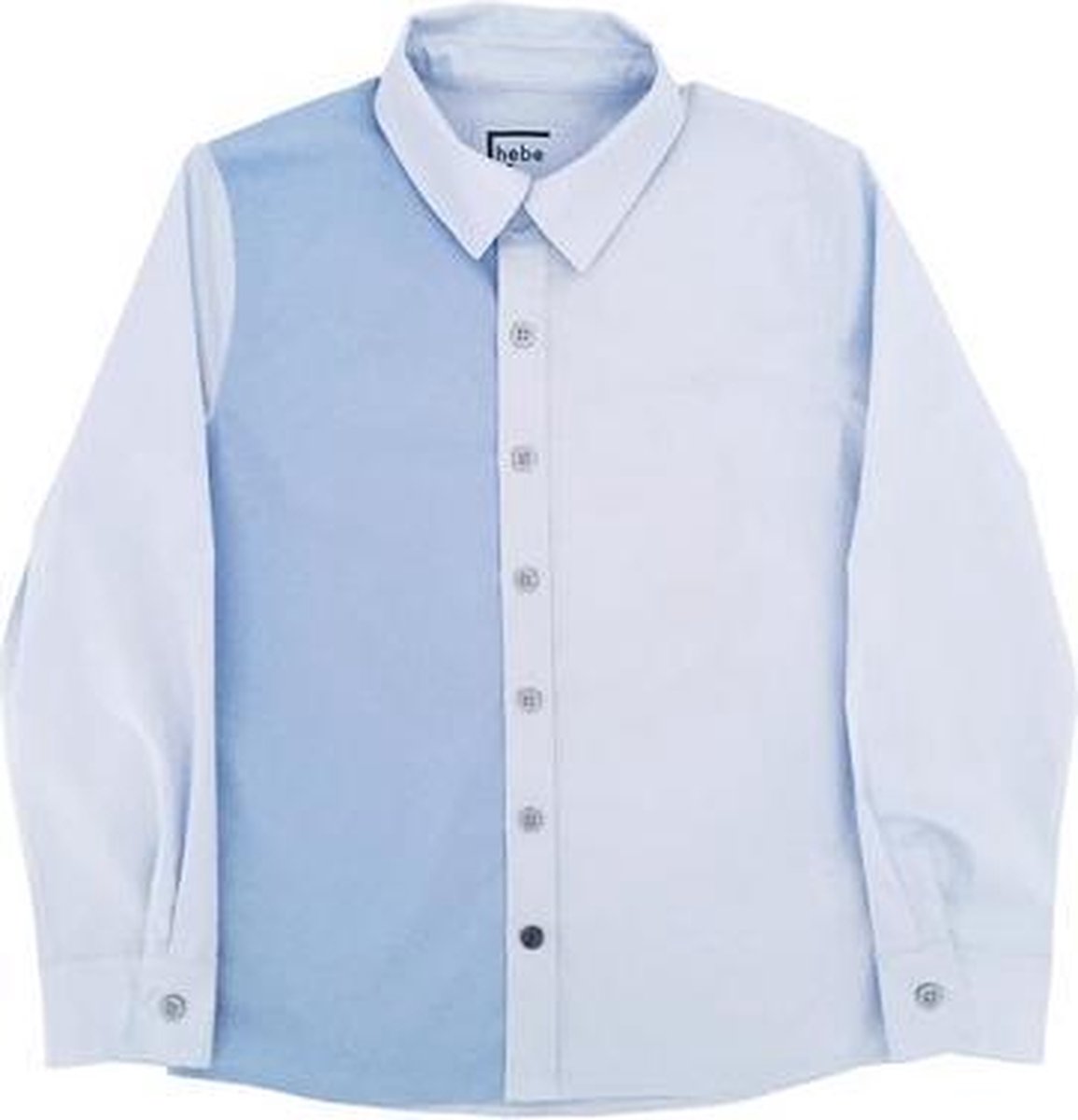 Hebe - overhemd - lange mouwen - blauw