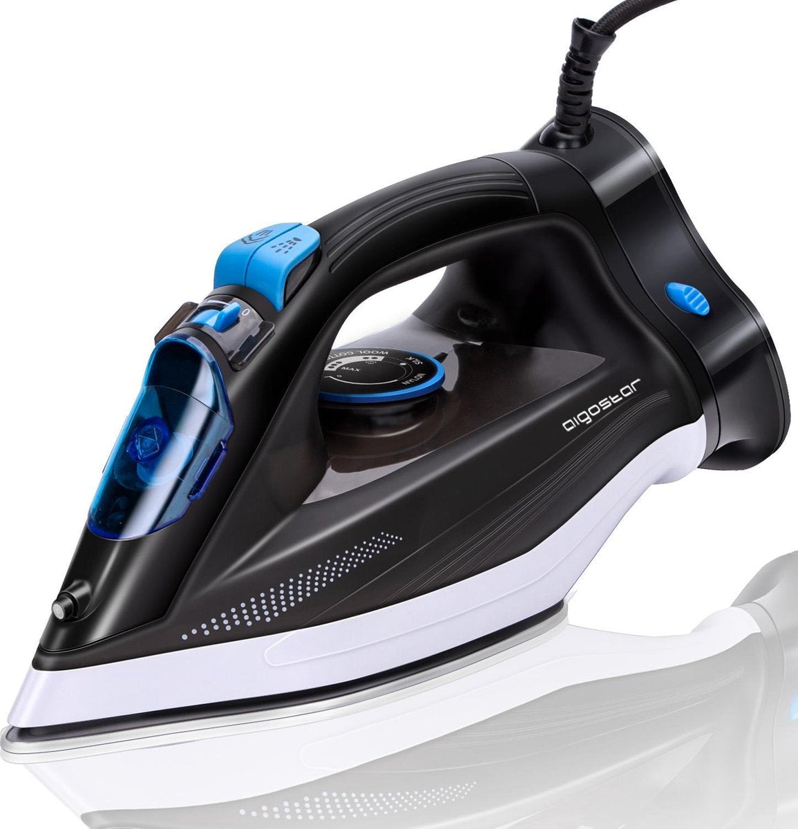 Aigostar Sean 31QNM - Stoomstrijkijzer - 2600W - Zwart