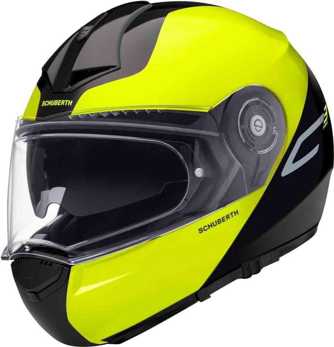 Schuberth C3 Pro Split Geel Systeemhelm - Motorhelm - Maat S