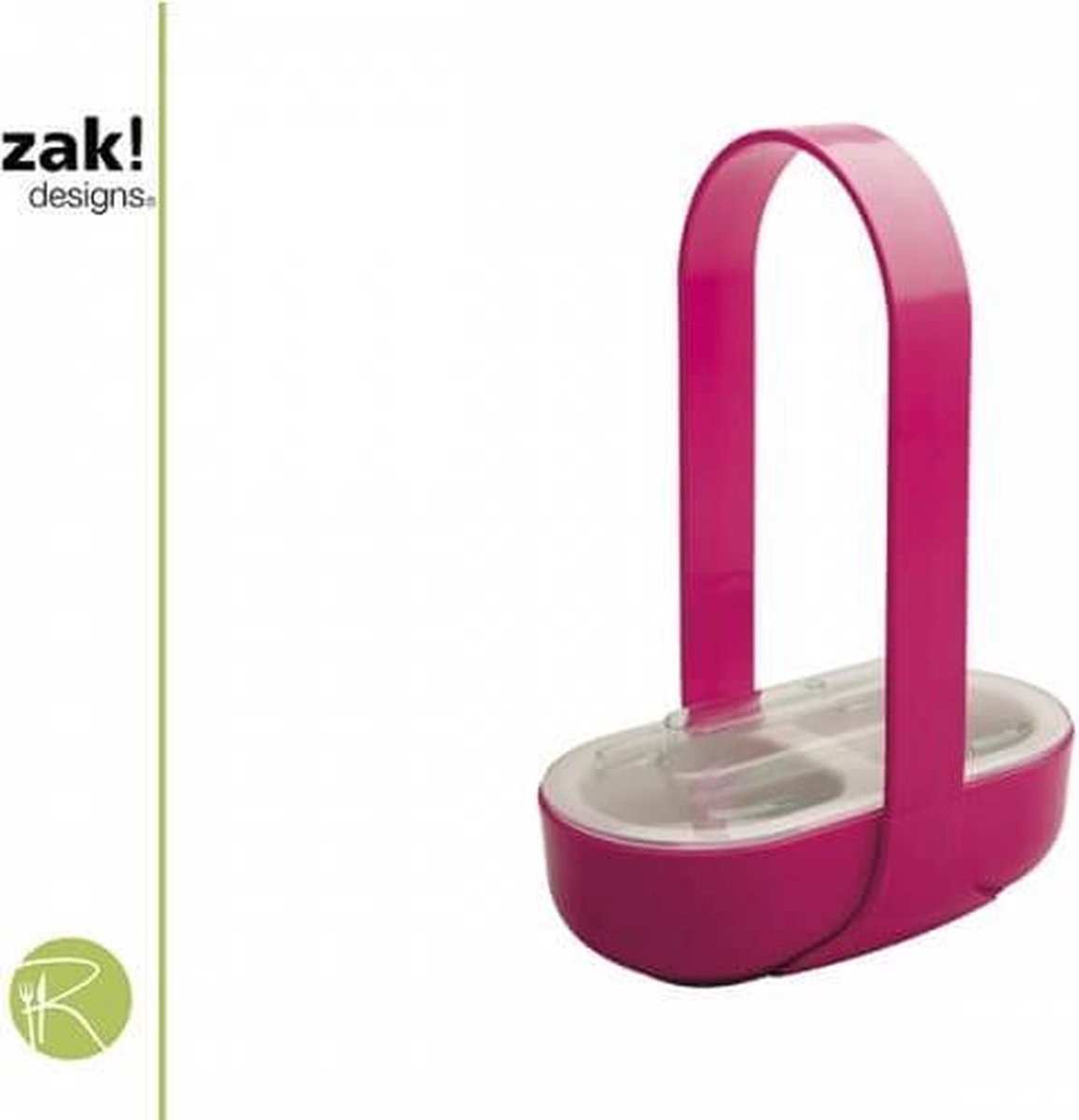 Zak!Designs Kitchen2Table - Olie & Azijn Organiser - 20 x 11 x 27 cm - Paars