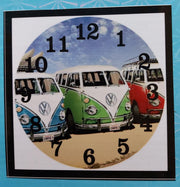 Diamond painting klok - VW busjes