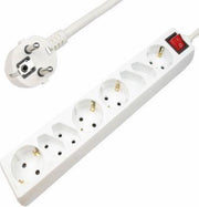Techtube Pro - Stekkerdoos 8 voudig - Wit - 1.8 meter