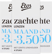Etos Zachte Maandlenzen -3.50 - 3x4 stuks