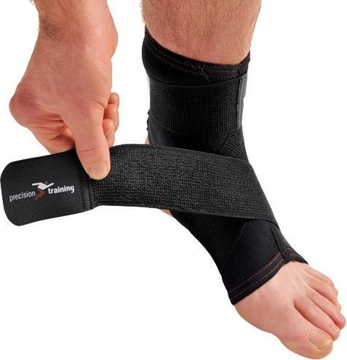 Precision Enkelbrace Neoprene Straps Neopreen/nylon Zwart Mt Xl