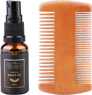 Velihan- Baardverzorging set- Gratis cadeau kaart- Baardolie- 20ml- Baardkam- Sandalwood- Baard olie verzorging- Baard- Baard olie korte baard- Baard groei- Baard styling- Mannen Cadeau pakket- Mannen Geschenk set- Cadeau Voor Hem- Vaderdag cadeau