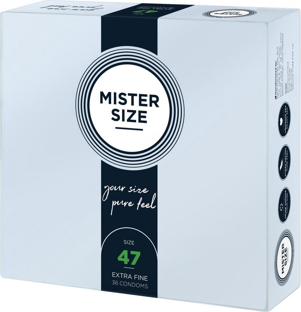 MISTER.SIZE 47 mm Condooms 36 stuks| Zaaddodend | Glijmiddel | Condooms | Vibrator | Penis | Buttplug | Sexy | Tril ei | Erotische | Man | Vrouw | Heren | Dames