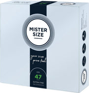 MISTER.SIZE 47 mm Condooms 36 stuks| Zaaddodend | Glijmiddel | Condooms | Vibrator | Penis | Buttplug | Sexy | Tril ei | Erotische | Man | Vrouw | Heren | Dames