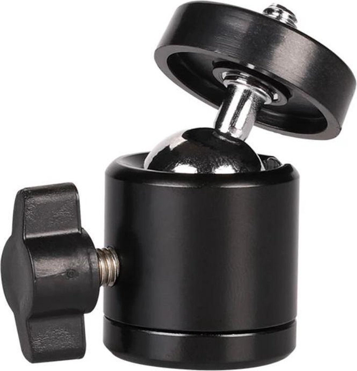 mini ball head - Balhoofd - 360 Graden Ball Head Statief - Camera Adapter - Mini Balhoofd - 360 ° Draaigreep horizontaal voor Smartphone Statief Camerastatief - 1/4 Hot Shoe Statief Camera Hoofd Bal - Statiefkop van HiCHiCO