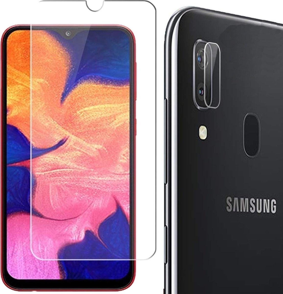 Beschermglas Samsung A10 Screen Protector - Samsung Galaxy A10 Screen Protector Glas en Samsung A10 Screenprotector Camera