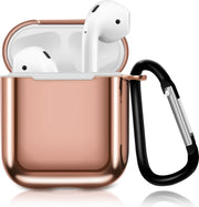 AirPods Hoesje – Metallic Soft Case – Rose Goud