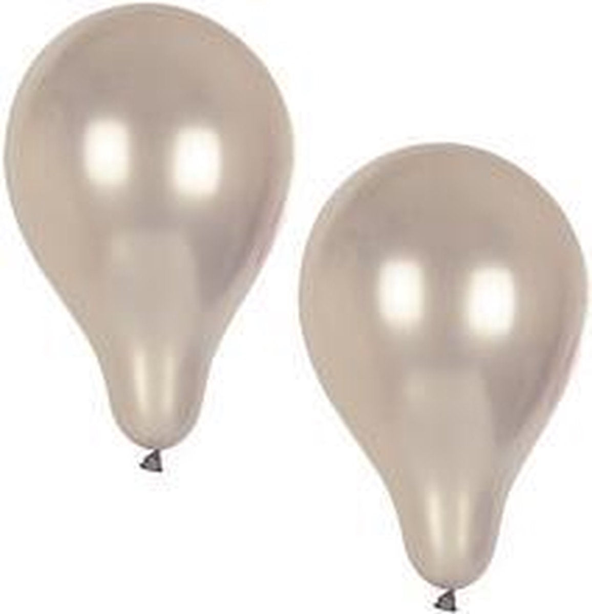 Papstar Ballonnen 10 stuks zilver