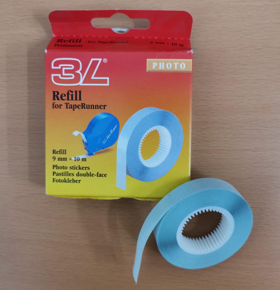 3L Navulling voor fotoplakband roller 9 mm x 10 m