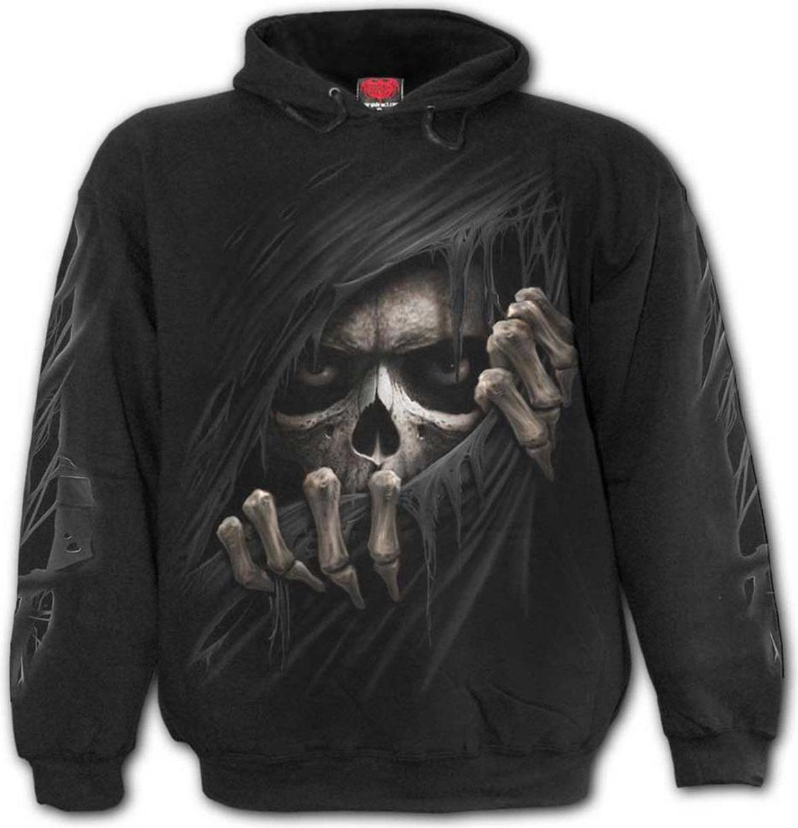 Spiral Hoodie/trui -M- GRIM RIPPER Zwart