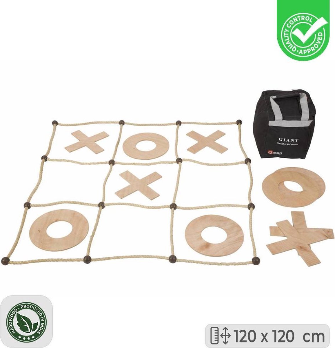 Luxe Boter Kaas en Eieren spel - 120x120 cm in tas