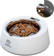 Digitale voerbak met antischrok unit - Honden voerbak - Antischrok voerbak  - 500 gram  - Slimme voerbak - Papifeed  - Wit
