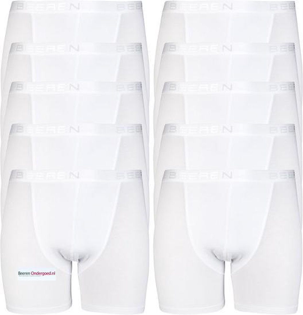 10-Pack Heren boxershorts Roger Wit maat XXL