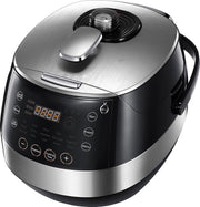 Multicooker Pressure - Aigi Hippo - 5 Liter - Zwart/Zilver - BSE