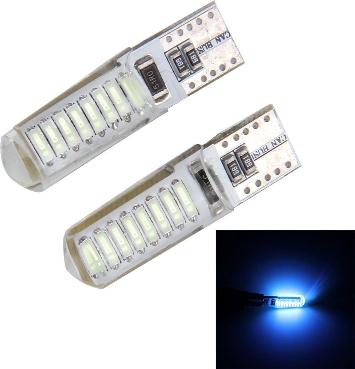 2 STKS T10 3 W 16 SMD-4014 LED's Auto-opruimingslichten Lamp