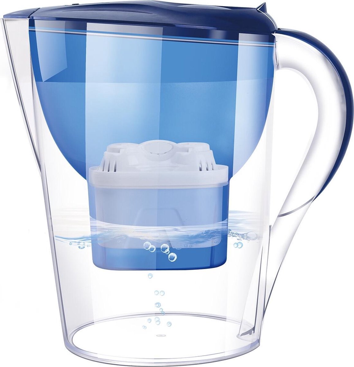 Waterfilterkan - Igna Filwy - 3 Filters - LCD Display - 3.5L - Blauw