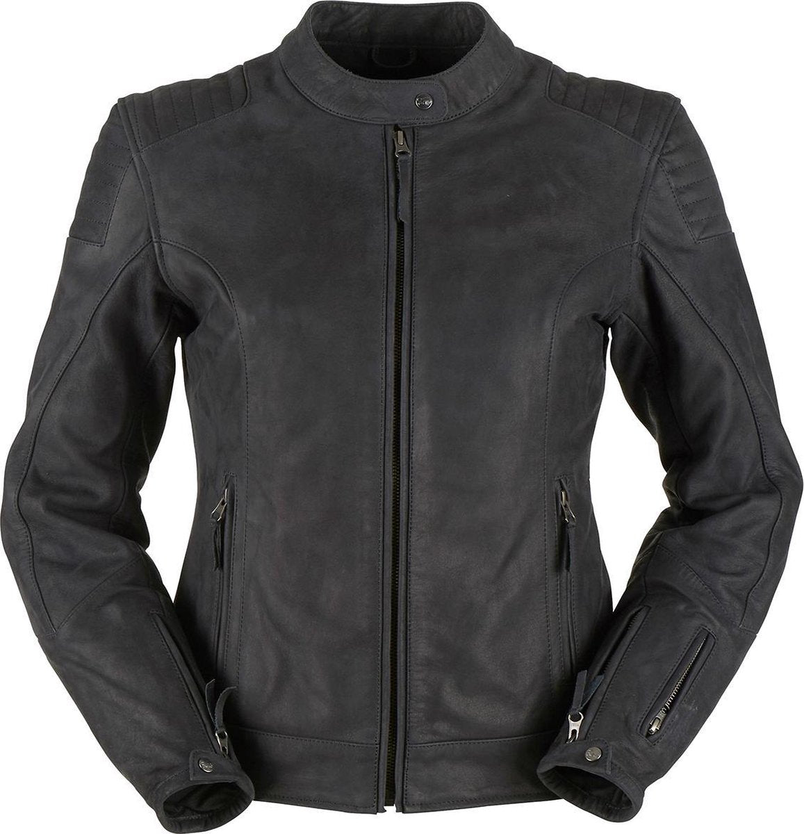 Furygan Debbie Lady Black Leather Motorcycle Jacket M