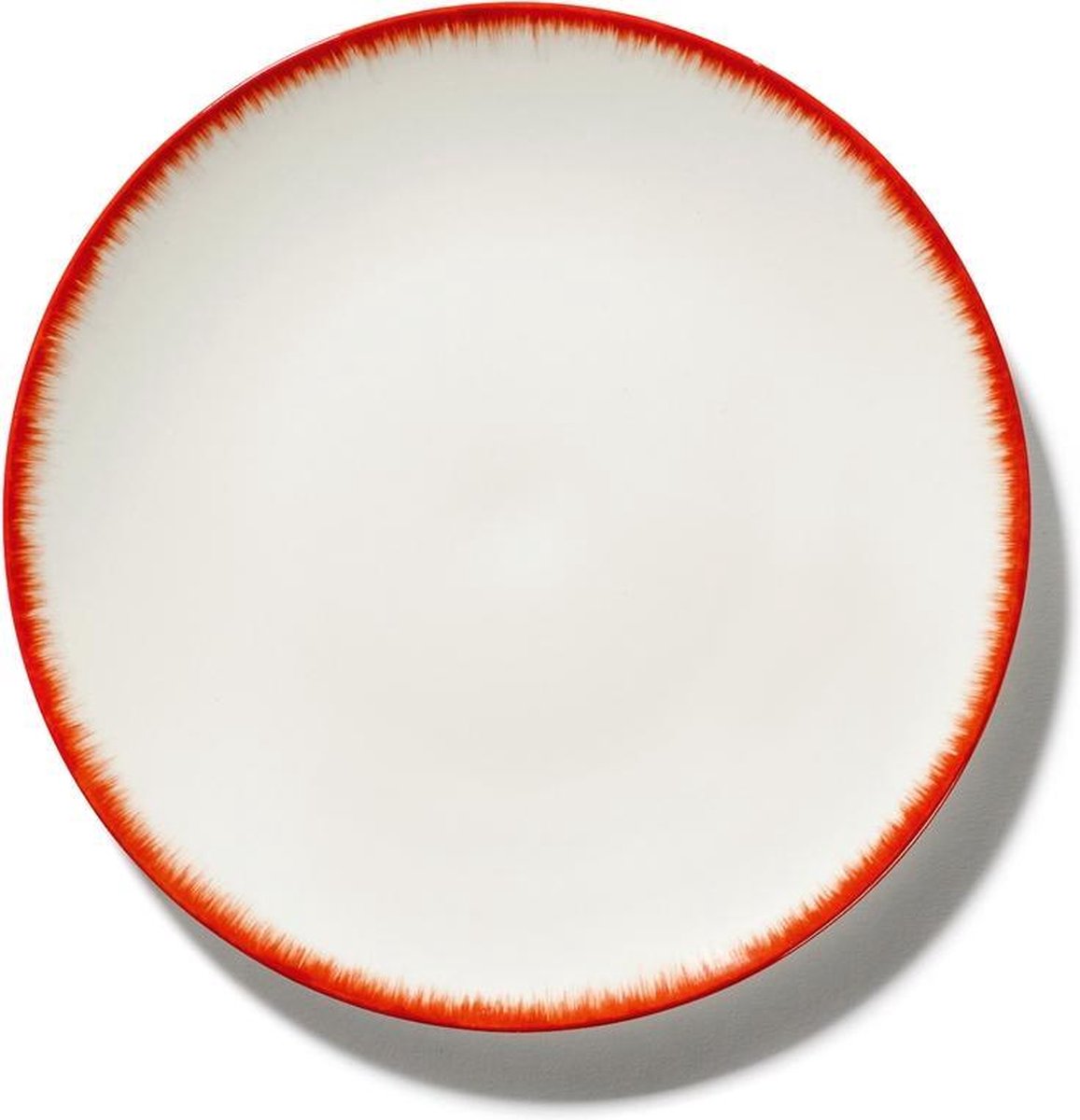Serax Ann Demeulemeester Dé bord D28cm off white/red var2