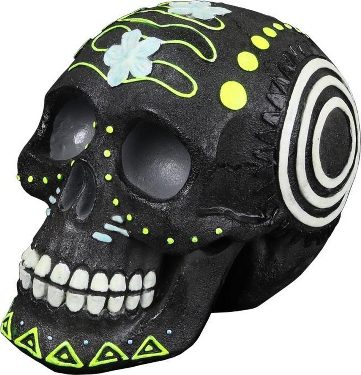 Aqua Della Dia de los muertos schedel 4 Meerkleurig 16